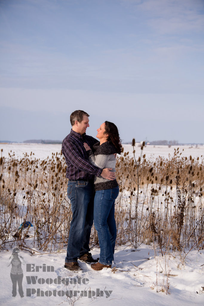 winter engagement photography london ontario