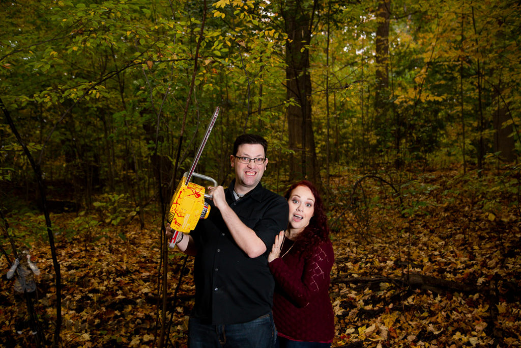 Halloween themed Engagement Photography London Ontario