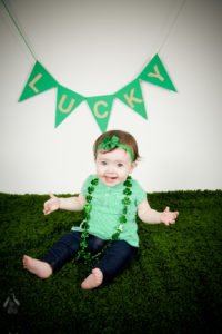 1st Birthday Photography session- St Patricks Day