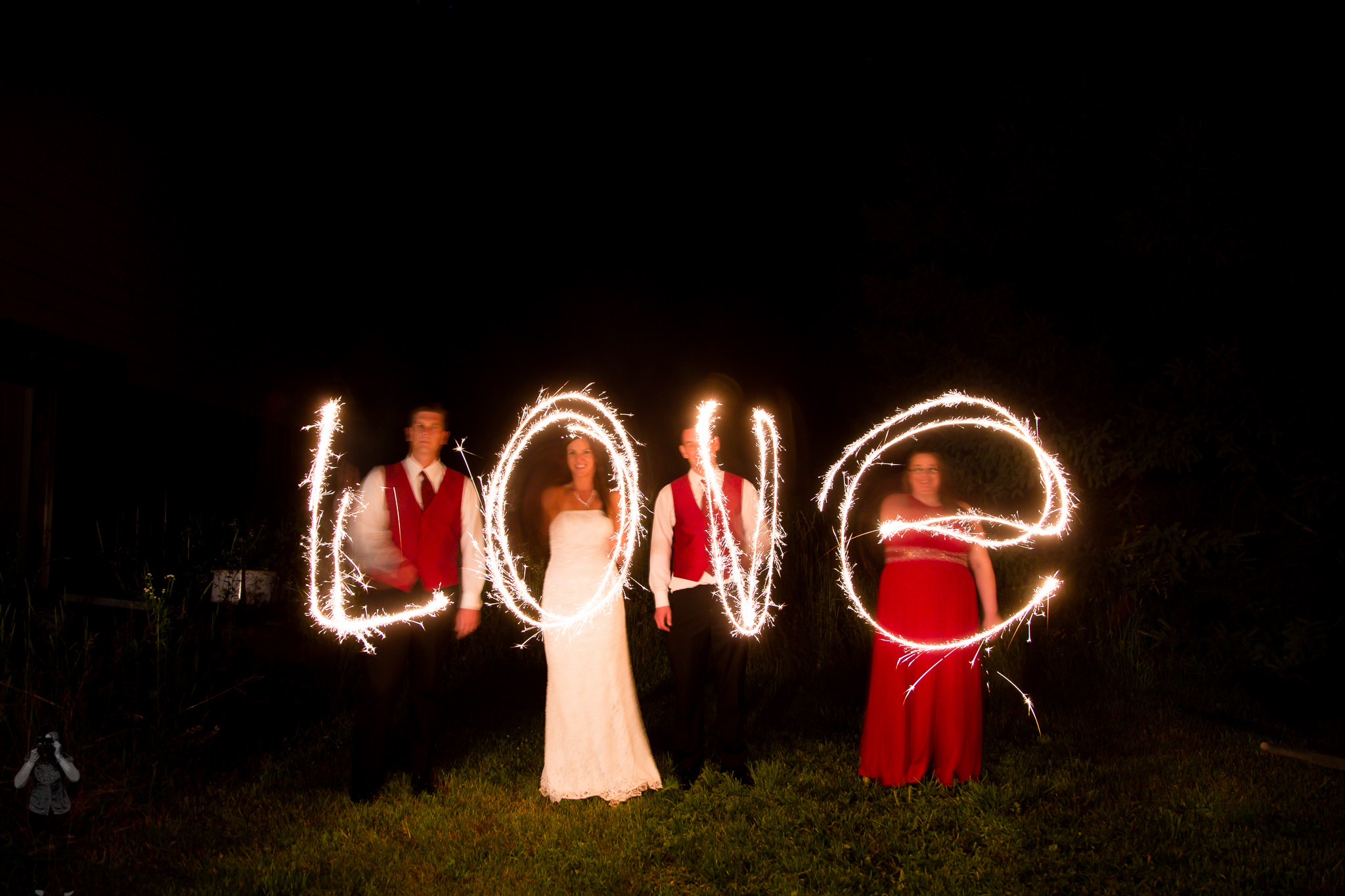 sparkler wedding photography london ontario