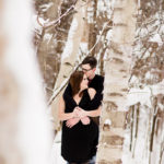 Winter Engagement Photography with Dogs London Ontario