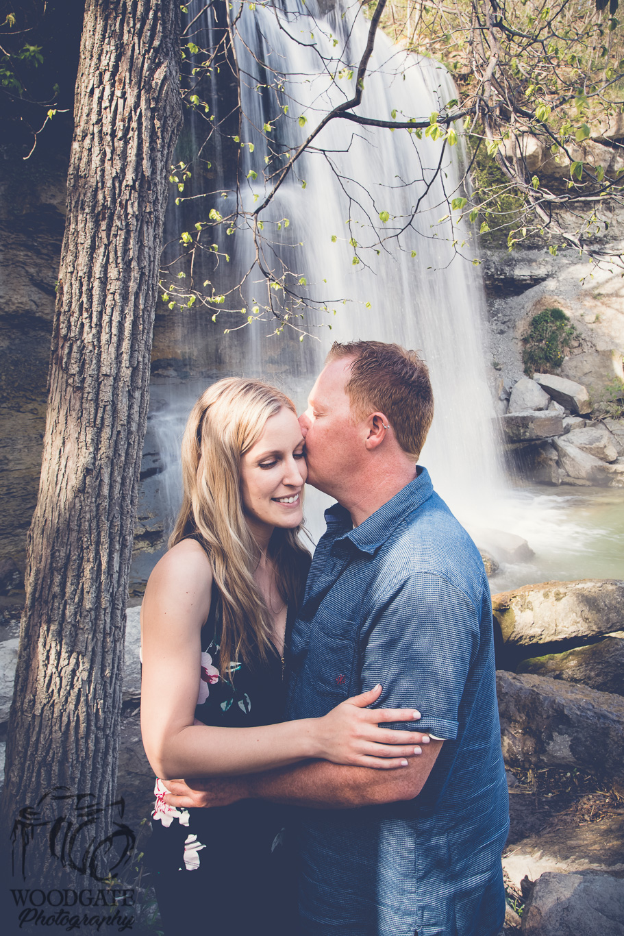 Waterfall Engagement Photos Ontario