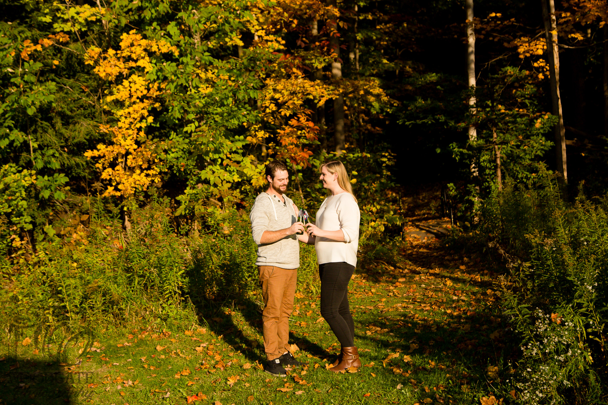 London Ontario fall engagement photography