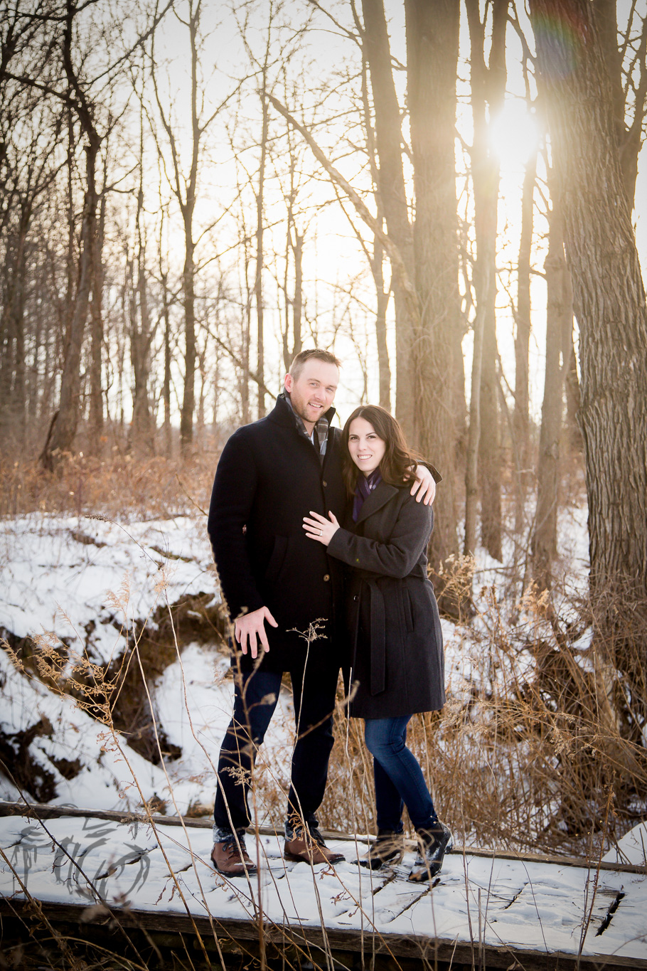 London Ontario Winter Engagement Photographer