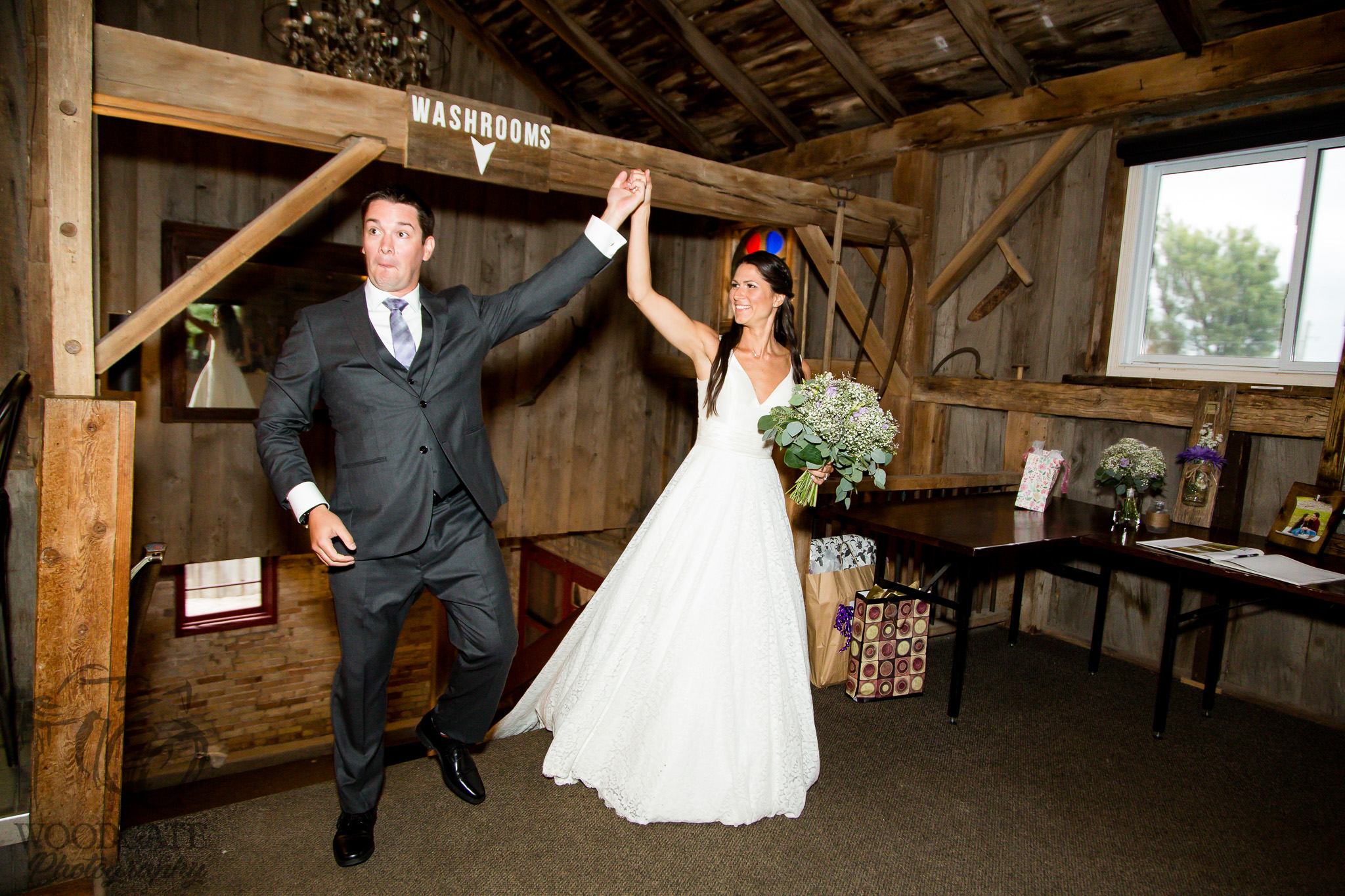 entry into reception wedding ontario