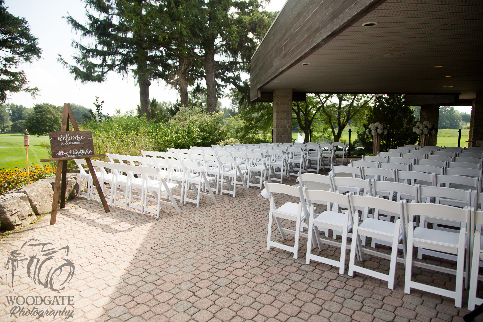 Westhaven golf course wedding decor