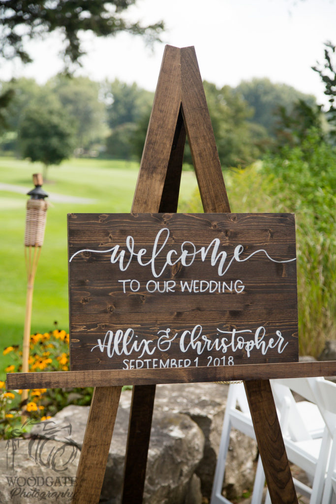 Westhaven golf course wedding decor