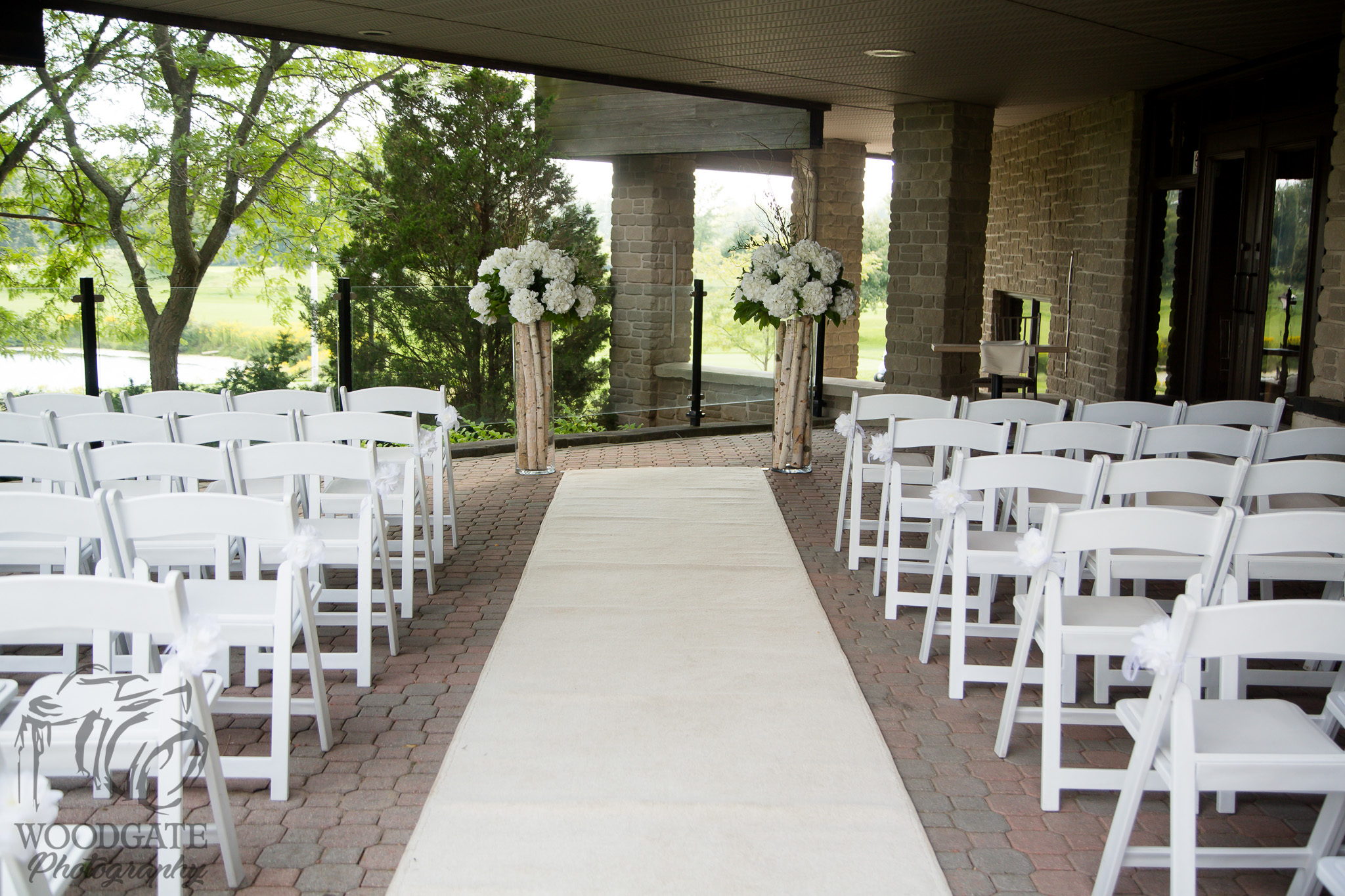 Westhaven golf course wedding decor