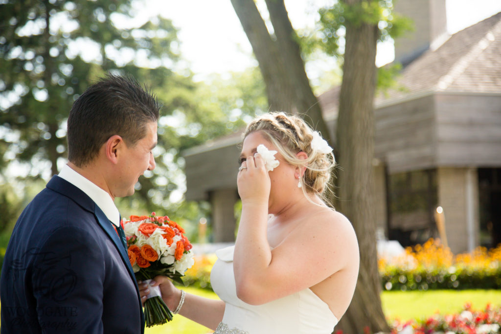 Westhaven golf course wedding first look