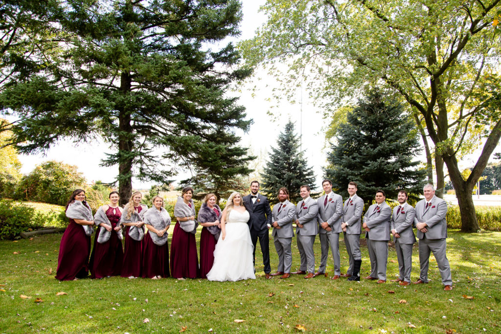 wedding party Elm Hurst wedding photography by london ontario photographer Woodgate Photography