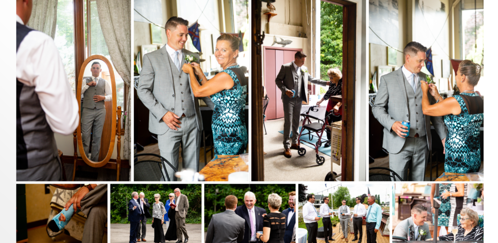 guys getting ready Wedding Photography Grand Bend 