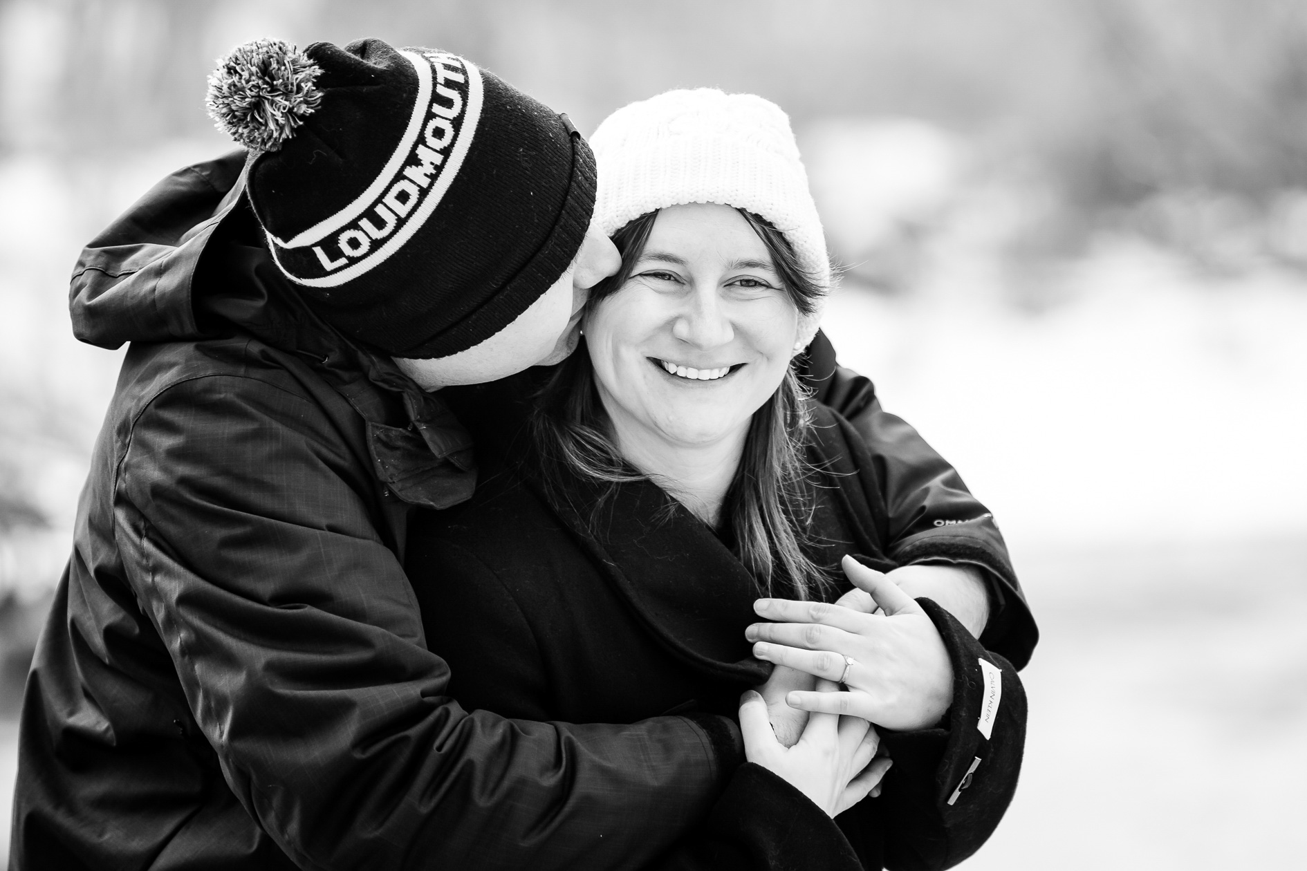 Winter engagement photos London Ontario