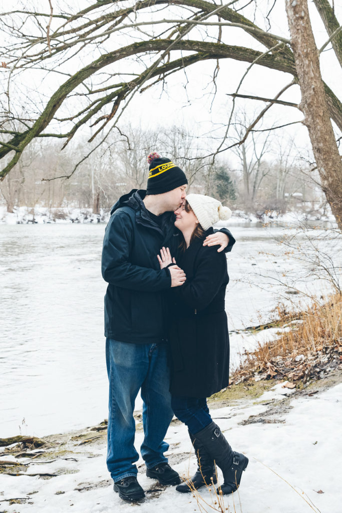 Winter engagement photos London Ontario