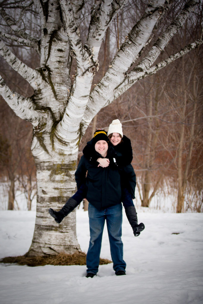 Winter engagement photos London Ontario