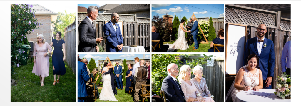 ceremony Small Backyard Wedding St Thomas Ontario