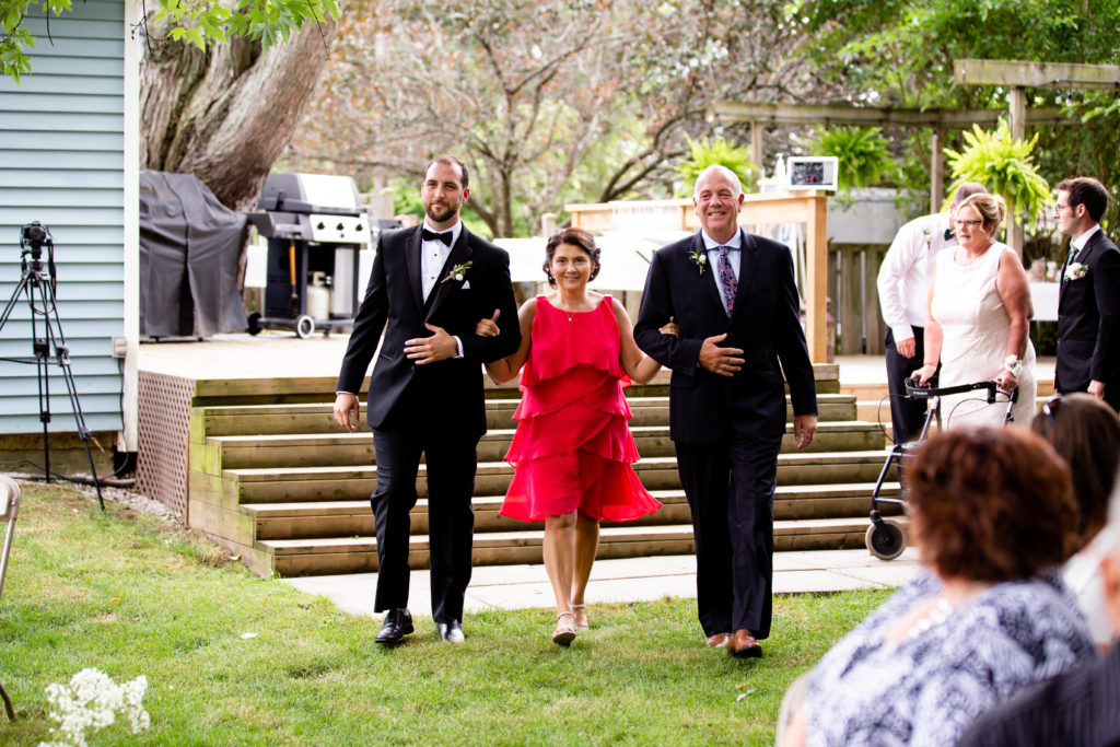 Backyard Covid wedding London Ontario