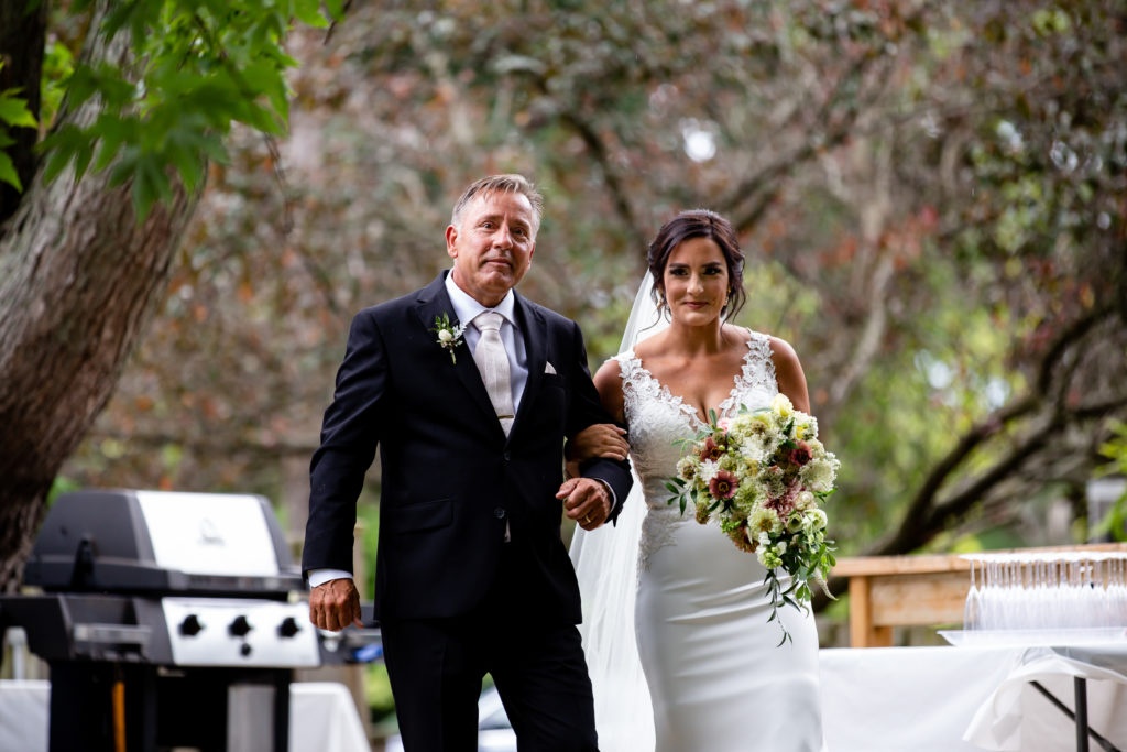 Backyard Covid wedding London Ontario