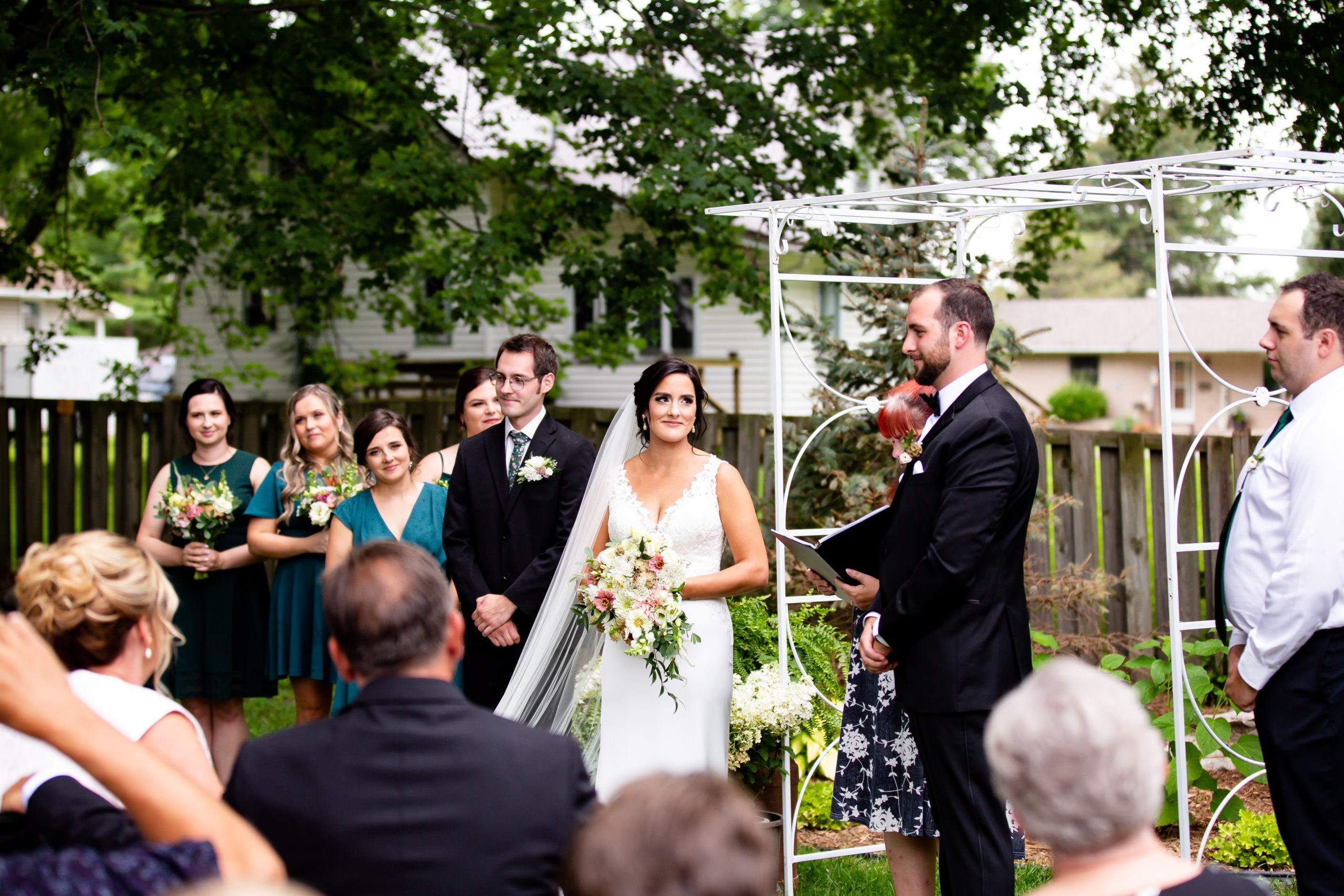 Backyard Covid wedding London Ontario