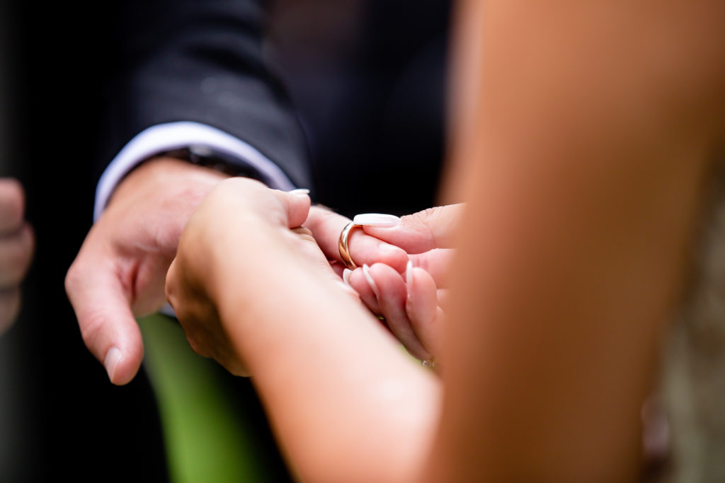 Backyard Covid wedding London Ontario