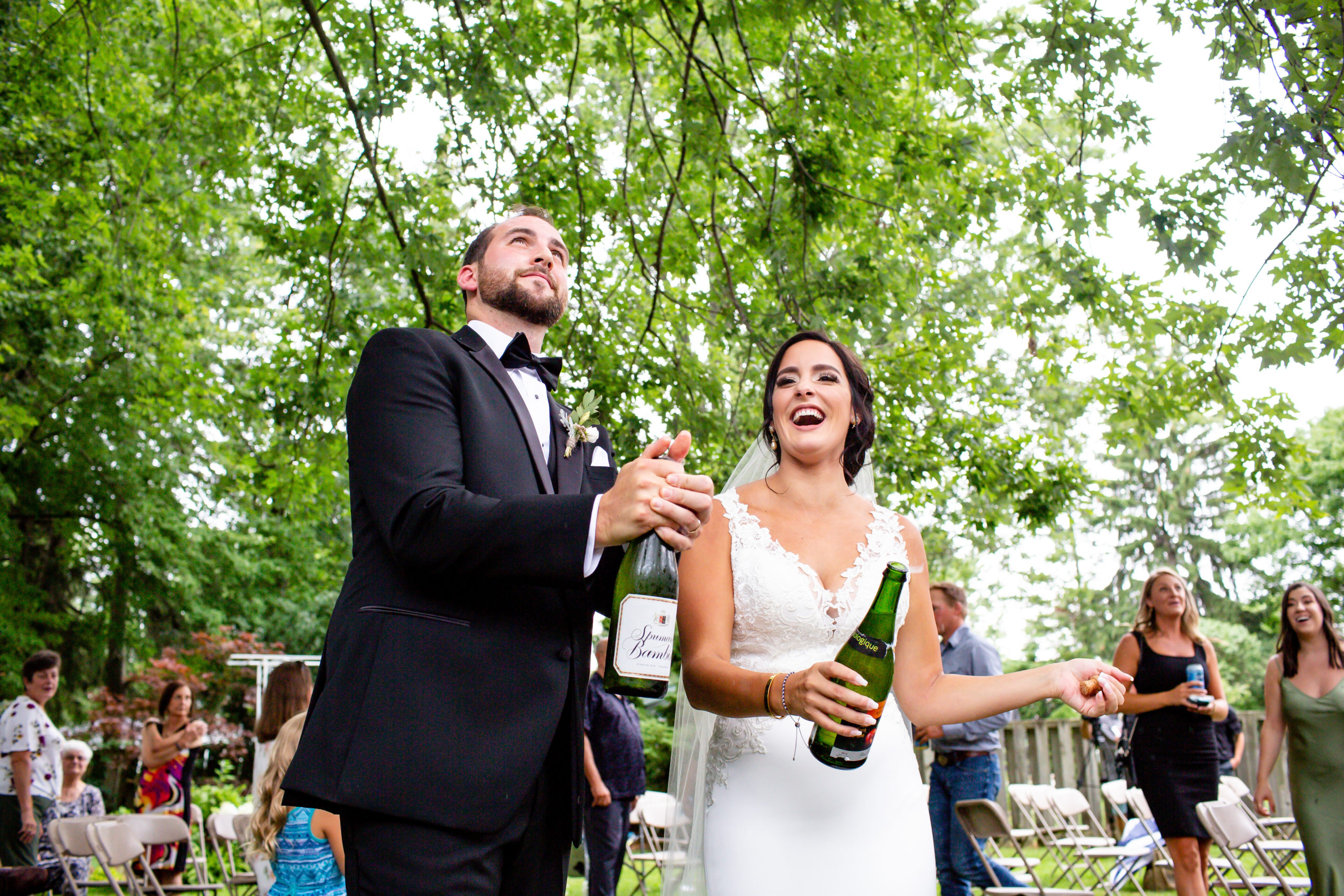 Backyard Covid wedding London Ontario