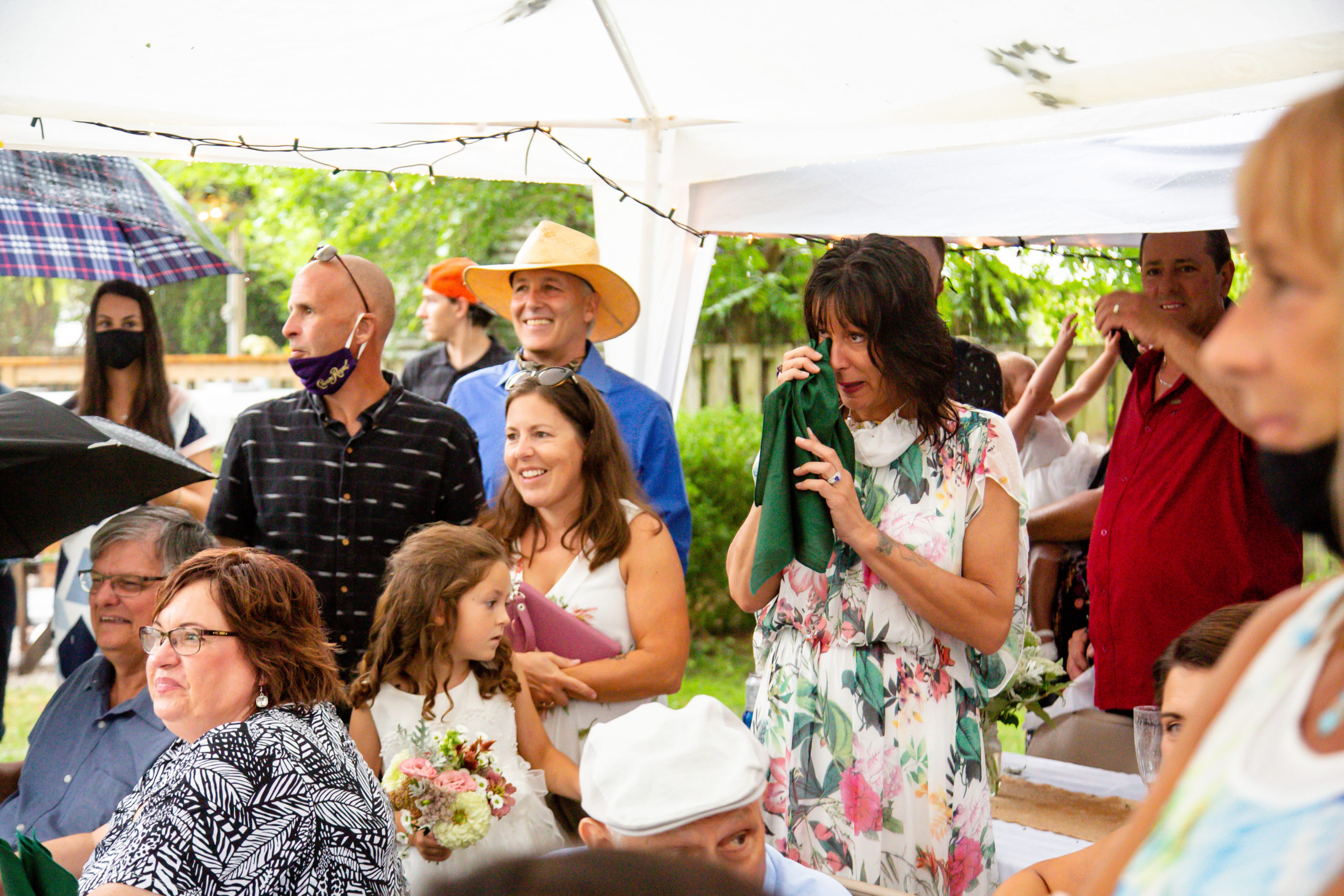 Backyard Covid wedding London Ontario