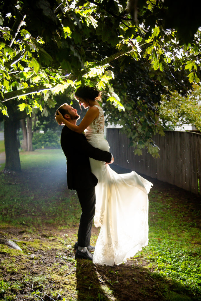 Backyard Covid wedding London Ontario