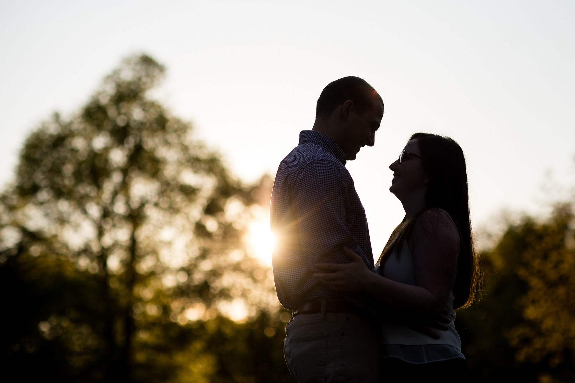 London Ontario Engagement Photographs silhoette