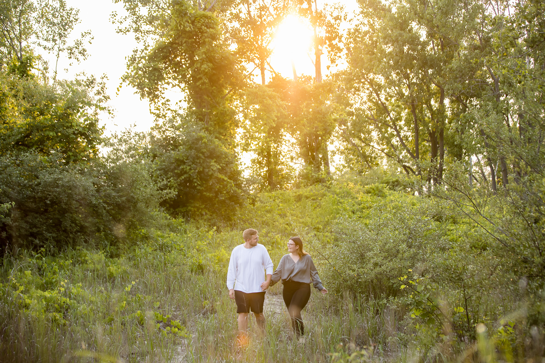 Port Burwell Provincial Park Engagement Session golden hour