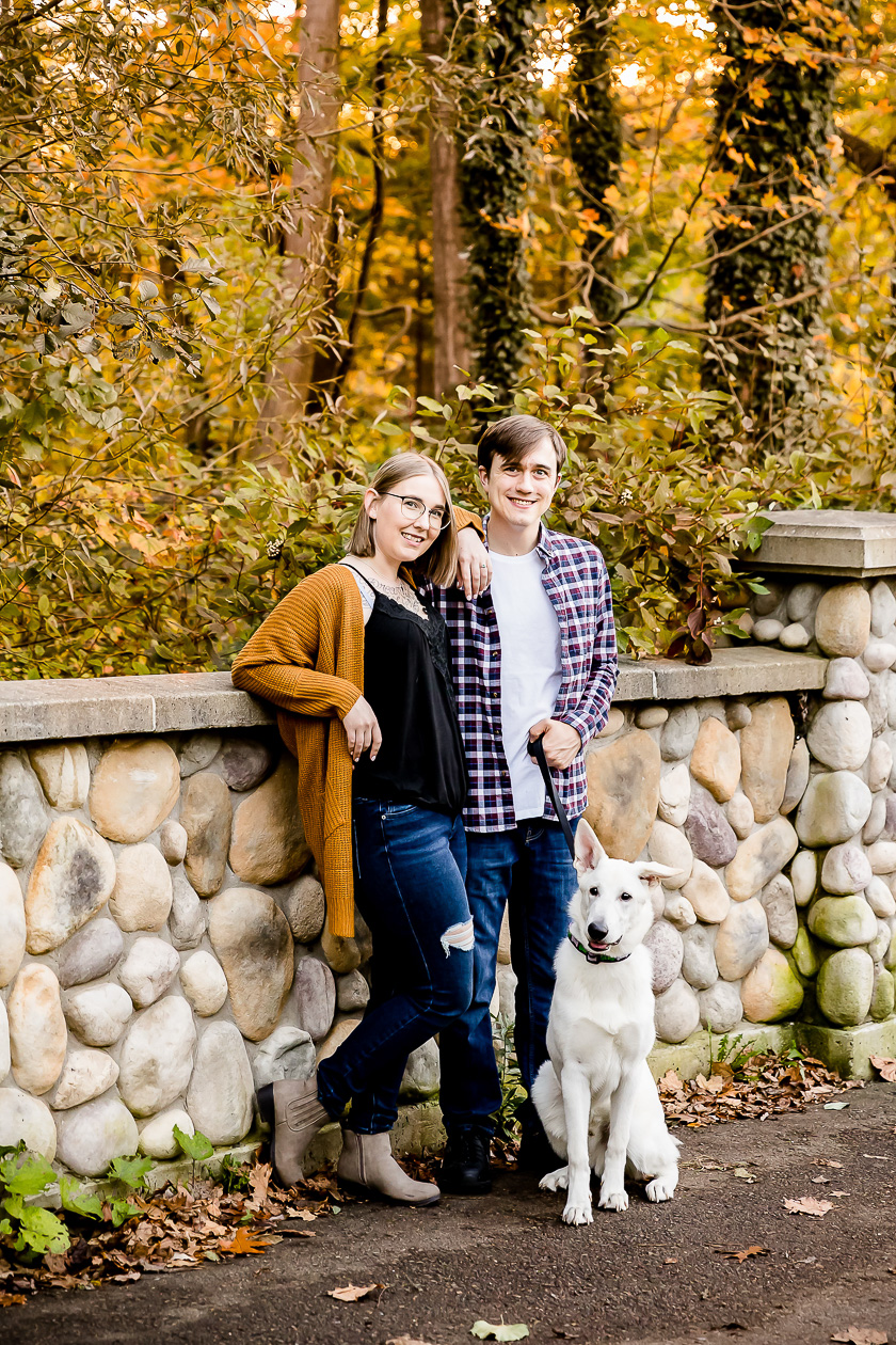 Fun fall engagement photos London Ontario