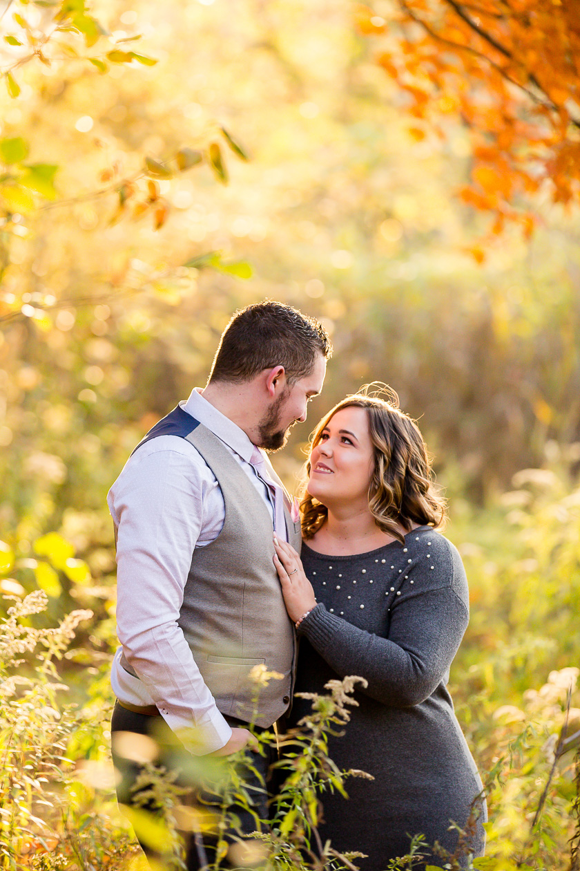 Fall engagement photos Civic Gardens