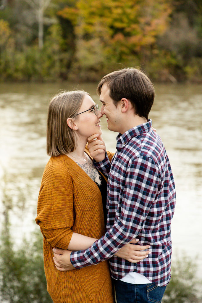 Fun fall engagement photos London Ontario