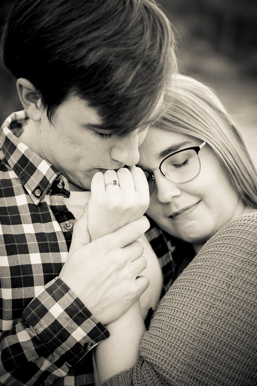 Fun fall engagement photos London Ontario