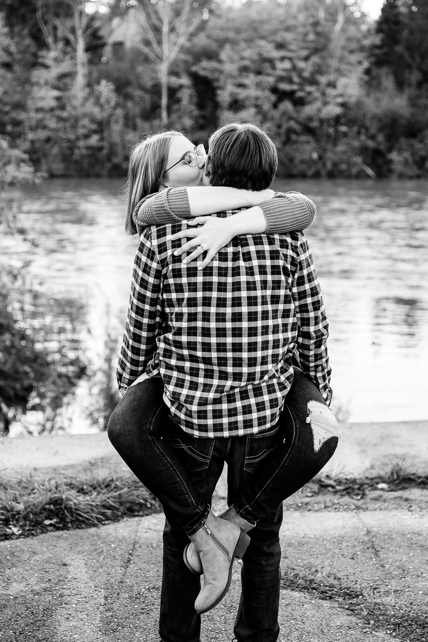 Fun fall engagement photos London Ontario