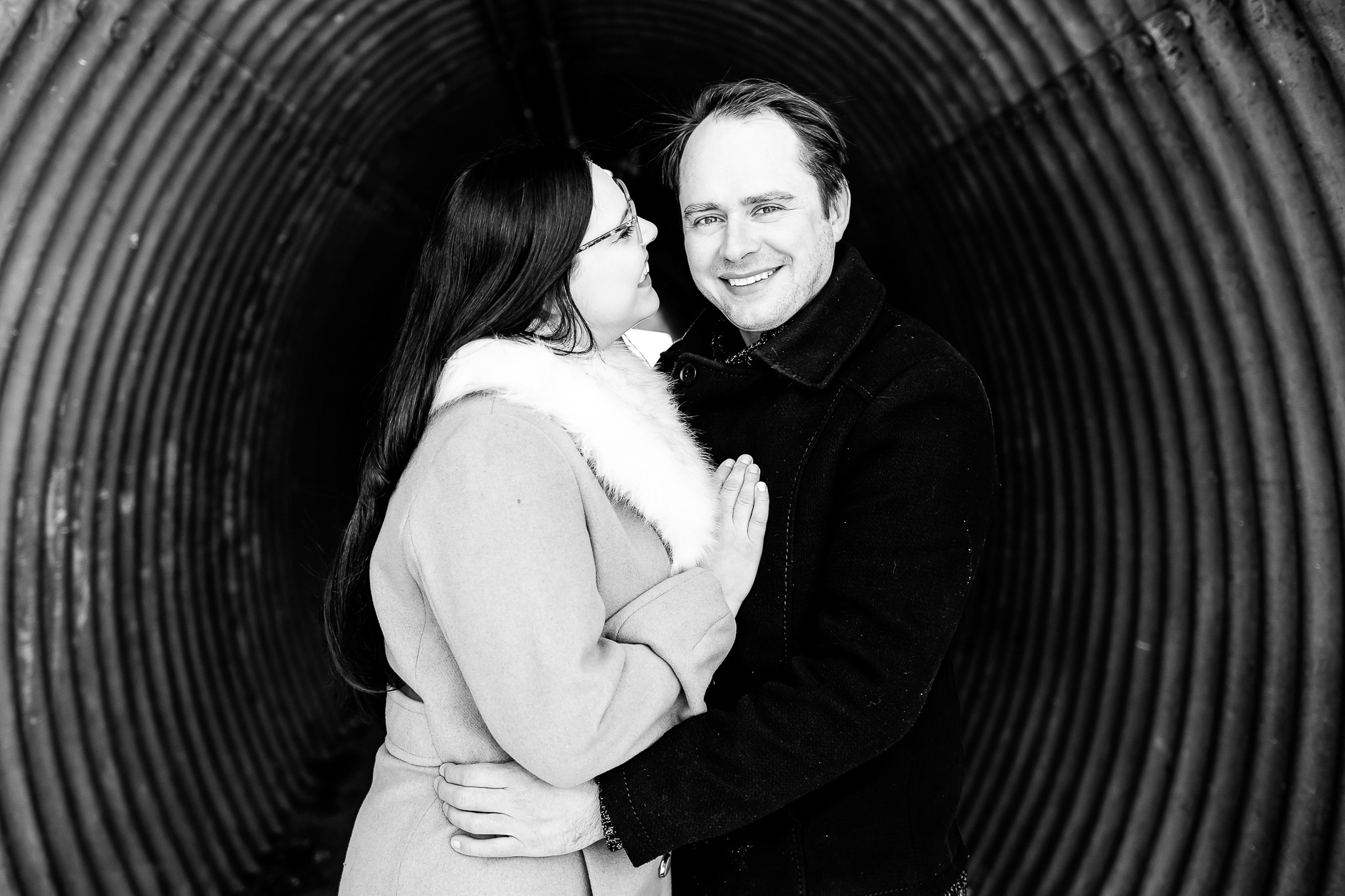 Winter engagement photography Springwater Conservation Area