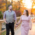 Fall engagement photos Civic Gardens