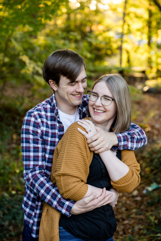 Fun fall engagement photos London Ontario