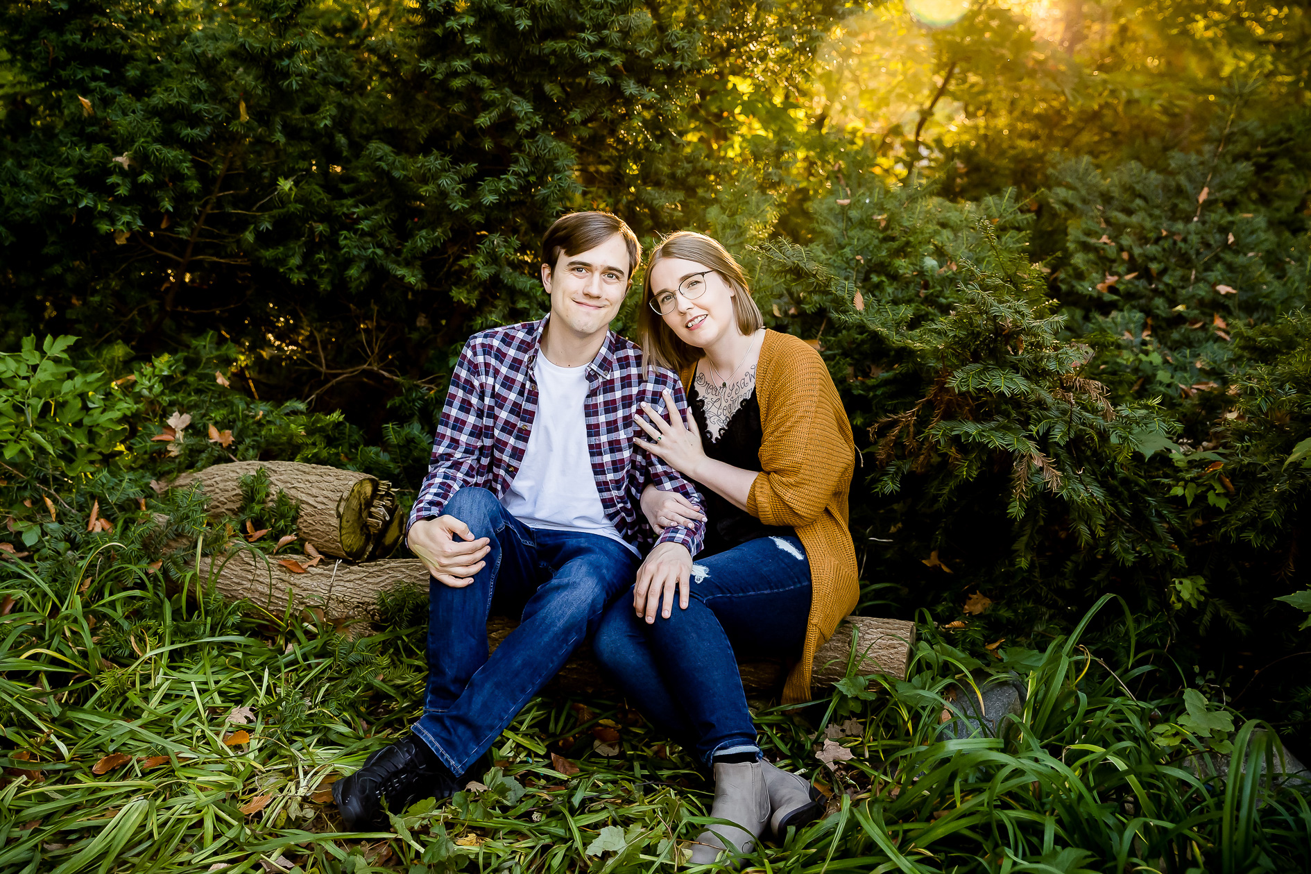 Fun fall engagement photos London Ontario