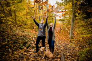 Wonderland Gardens Fall Engagement Photos