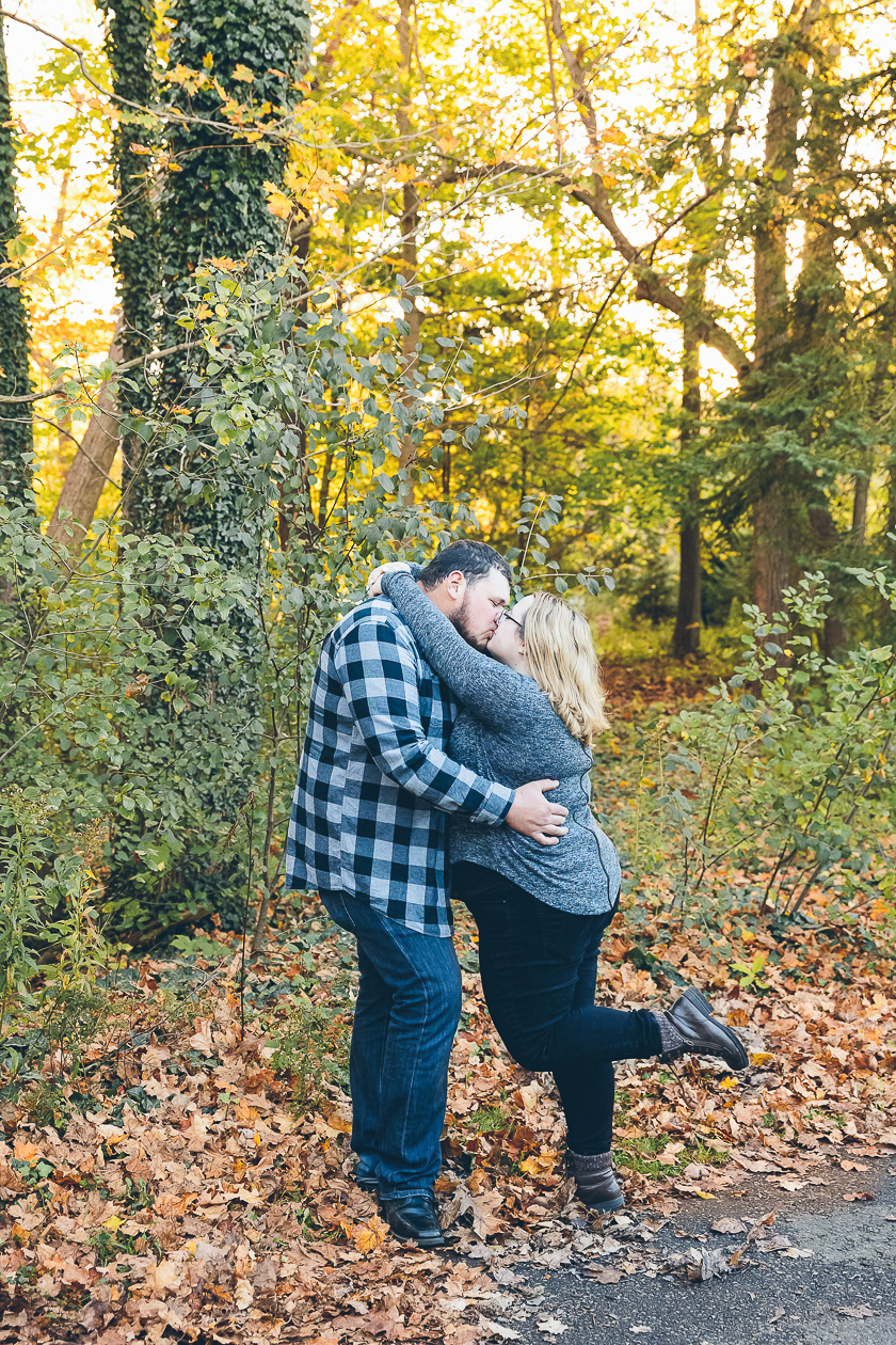 Fall engagement session with dogs London Ontario