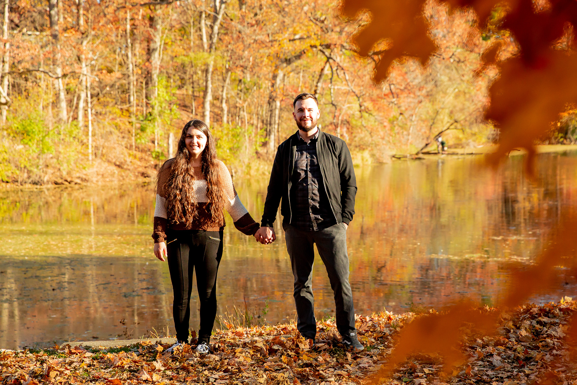 Mill Pond Engagement photos Dorchester Ontario