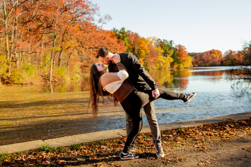 Mill Pond Engagement photos Dorchester Ontario