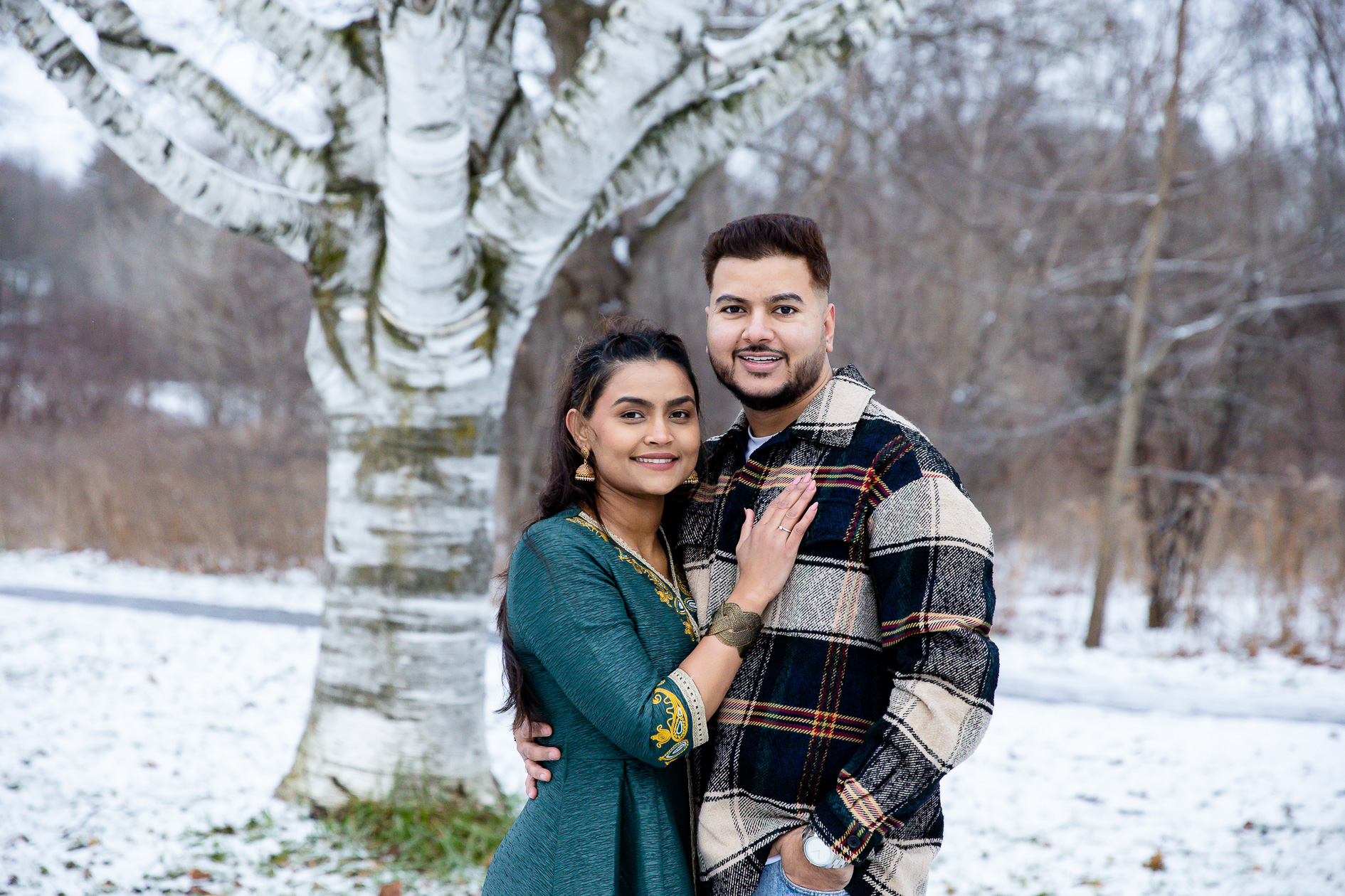 Winter Engagement at Gibbons Park