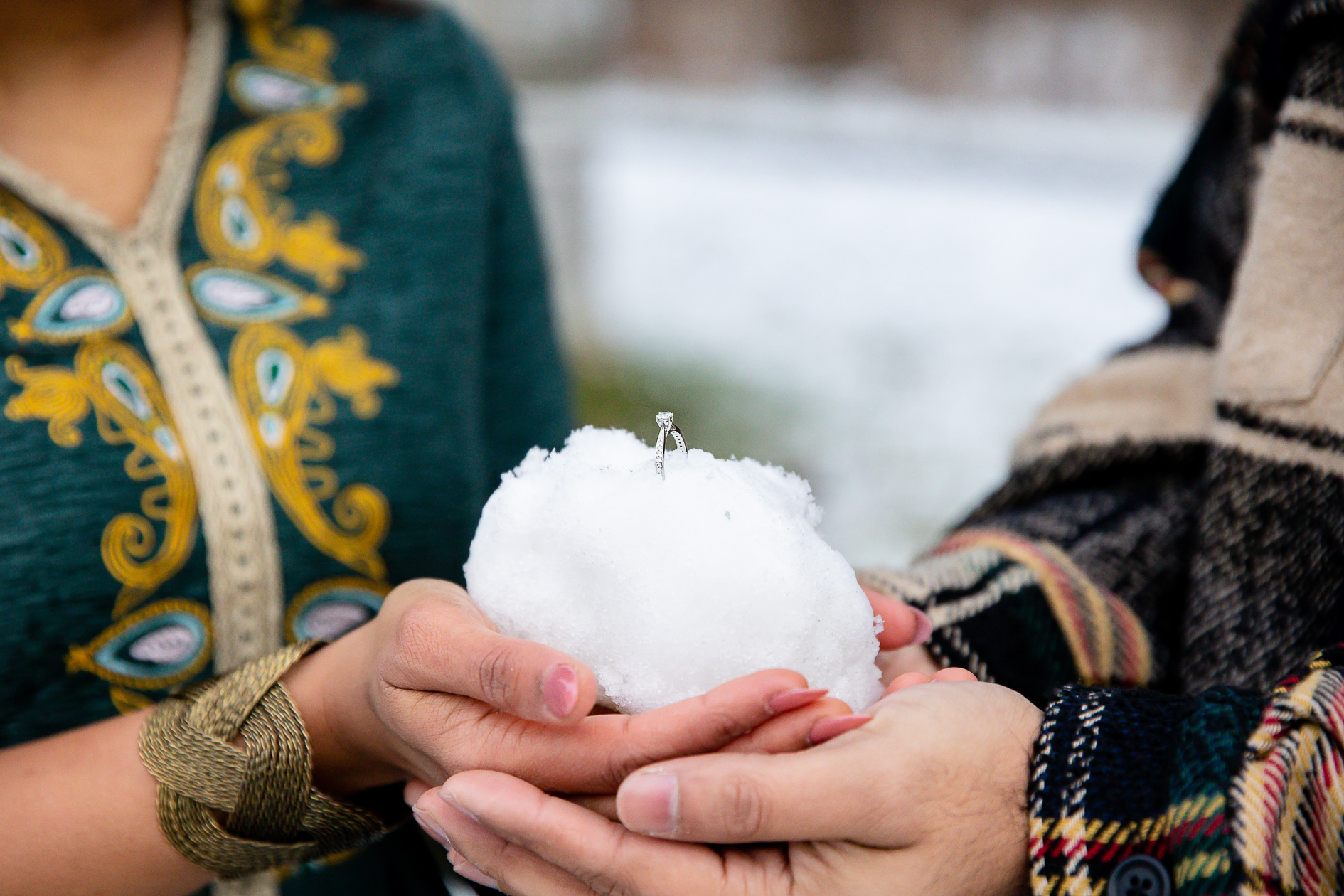 Winter Engagement at Gibbons Park