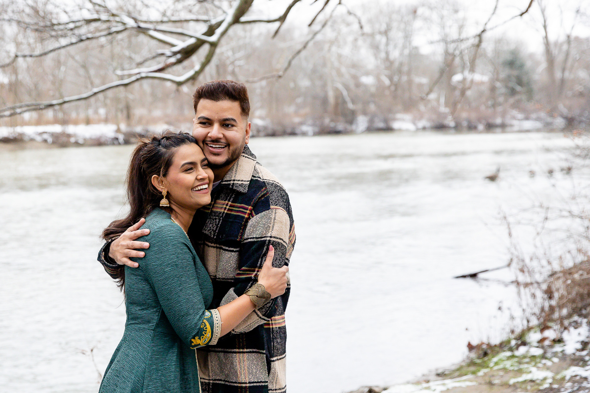 Winter Engagement at Gibbons Park