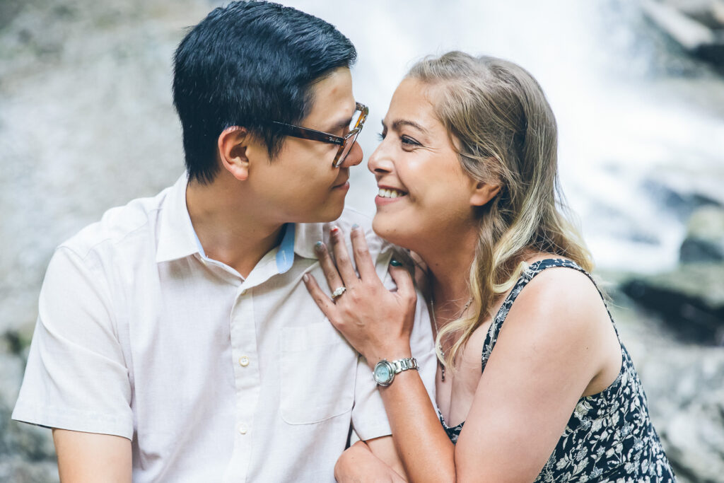 Rock Glen Waterfall Engagement session