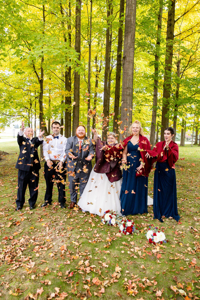 Fall wedding photography Elmhurst Inn