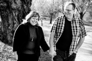 Winter engagement session at Gibbons Park