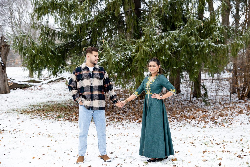 Winter Engagement at Gibbons Park