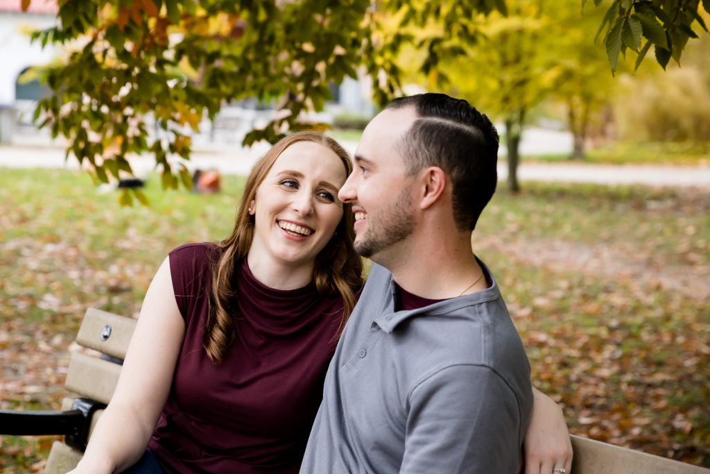 Wonderland Gardens Fall Engagement Photos