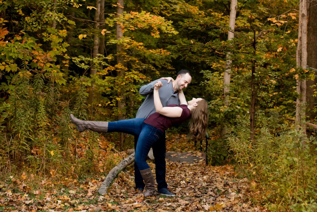 Wonderland Gardens Fall Engagement Photos